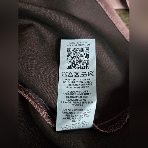 ASOS Mauve Satin Blouse with Puff Sleeves - Picture 7 of 7